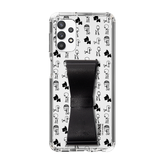 Slim Protection Case - STAND & RING RIBBON Black［ Rune Naito - RUNE Animal Dog ］