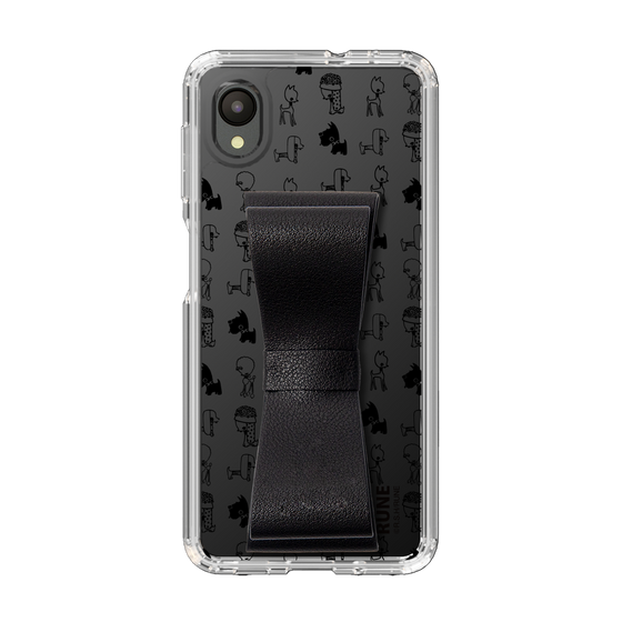 Slim Protection Case - STAND & RING RIBBON Black［ Rune Naito - RUNE Animal Dog ］