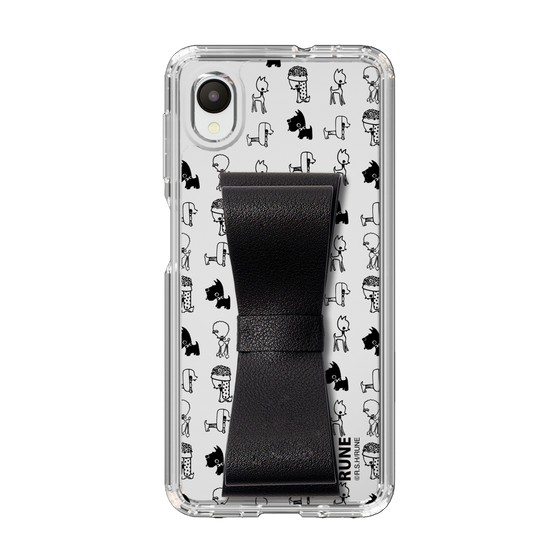Slim Protection Case - STAND & RING RIBBON Black［ Rune Naito - RUNE Animal Dog ］