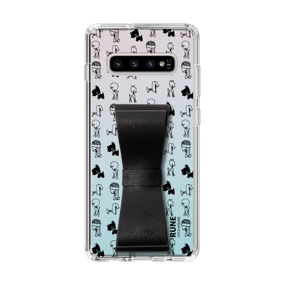 Slim Protection Case - STAND & RING RIBBON Black［ Rune Naito - RUNE Animal Dog ］