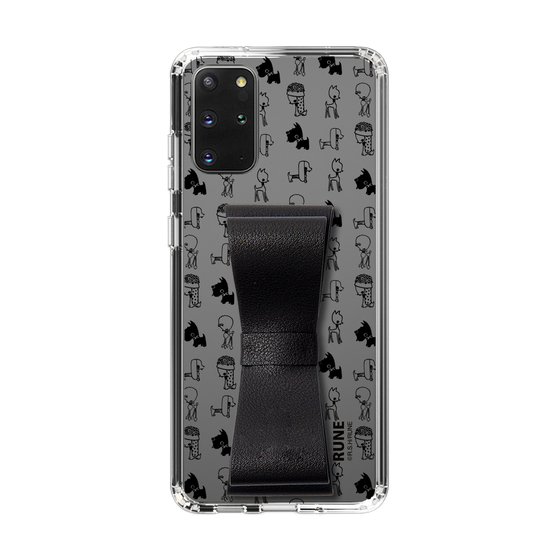 Slim Protection Case - STAND & RING RIBBON Black［ Rune Naito - RUNE Animal Dog ］