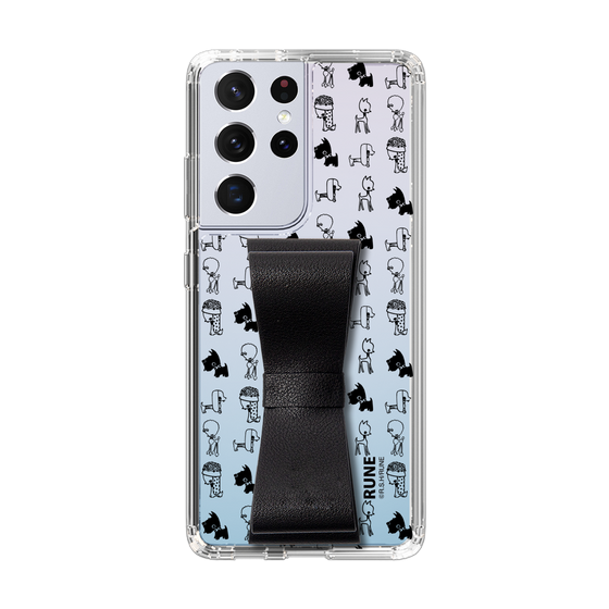 Slim Protection Case - STAND & RING RIBBON Black［ Rune Naito - RUNE Animal Dog ］