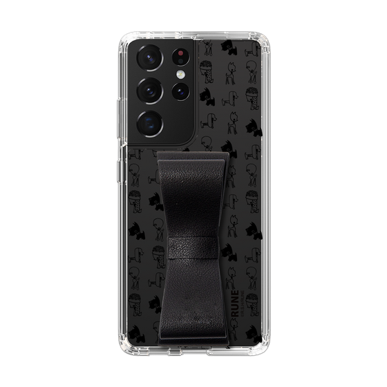 Slim Protection Case - STAND & RING RIBBON Black［ Rune Naito - RUNE Animal Dog ］