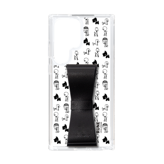Slim Protection Case - STAND & RING RIBBON Black［ Rune Naito - RUNE Animal Dog ］