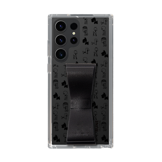 Slim Protection Case - STAND & RING RIBBON Black［ Rune Naito - RUNE Animal Dog ］