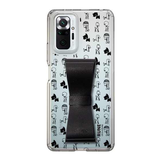 Slim Protection Case - STAND & RING RIBBON Black［ Rune Naito - RUNE Animal Dog ］