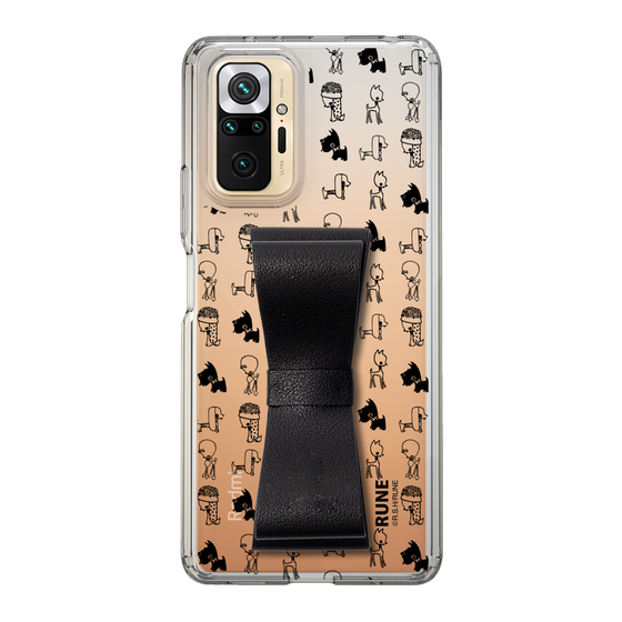 Slim Protection Case - STAND & RING RIBBON Black［ Rune Naito - RUNE Animal Dog ］