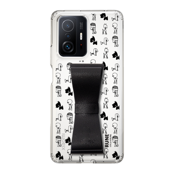 Slim Protection Case - STAND & RING RIBBON Black［ Rune Naito - RUNE Animal Dog ］