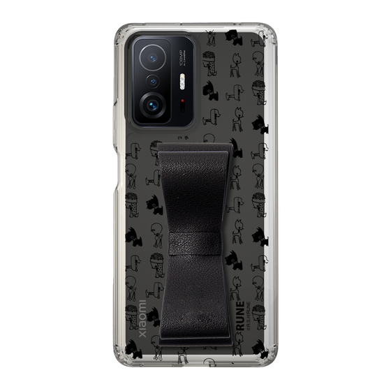 Slim Protection Case - STAND & RING RIBBON Black［ Rune Naito - RUNE Animal Dog ］