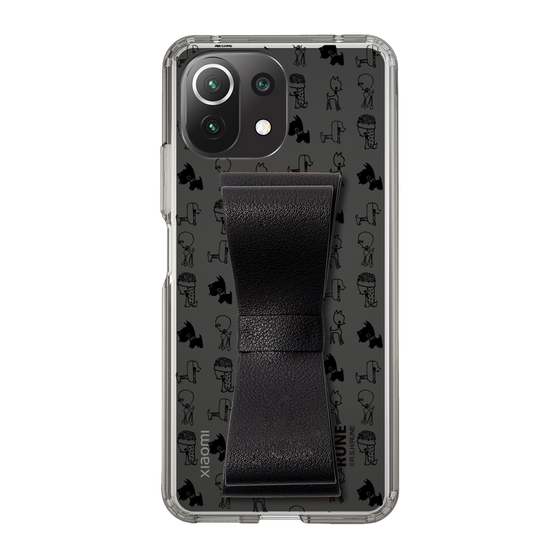 Slim Protection Case - STAND & RING RIBBON Black［ Rune Naito - RUNE Animal Dog ］