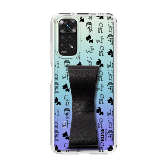 Slim Protection Case - STAND & RING RIBBON Black［ Rune Naito - RUNE Animal Dog ］