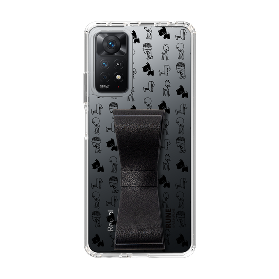 Slim Protection Case - STAND & RING RIBBON Black［ Rune Naito - RUNE Animal Dog ］