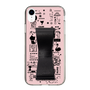 Slim Protection Case - STAND & RING RIBBON Black［ Rune Naito - RUNE Girl Retro & Modern - Pink ］