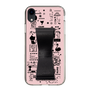 Slim Protection Case - STAND & RING RIBBON Black［ Rune Naito - RUNE Girl Retro & Modern - Pink ］