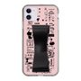 Slim Protection Case - STAND & RING RIBBON Black［ Rune Naito - RUNE Girl Retro & Modern - Pink ］