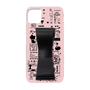Slim Protection Case - STAND & RING RIBBON Black［ Rune Naito - RUNE Girl Retro & Modern - Pink ］