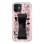 Slim Protection Case - STAND & RING RIBBON Black［ Rune Naito - RUNE Girl Retro & Modern - Pink ］