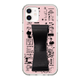 Slim Protection Case - STAND & RING RIBBON Black［ Rune Naito - RUNE Girl Retro & Modern - Pink ］