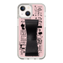 Slim Protection Case - STAND & RING RIBBON Black［ Rune Naito - RUNE Girl Retro & Modern - Pink ］