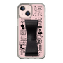 Slim Protection Case - STAND & RING RIBBON Black［ Rune Naito - RUNE Girl Retro & Modern - Pink ］