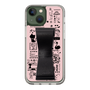 Slim Protection Case - STAND & RING RIBBON Black［ Rune Naito - RUNE Girl Retro & Modern - Pink ］