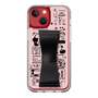 Slim Protection Case - STAND & RING RIBBON Black［ Rune Naito - RUNE Girl Retro & Modern - Pink ］