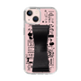 Slim Protection Case - STAND & RING RIBBON Black［ Rune Naito - RUNE Girl Retro & Modern - Pink ］