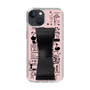 Slim Protection Case - STAND & RING RIBBON Black［ Rune Naito - RUNE Girl Retro & Modern - Pink ］