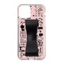 Slim Protection Case - STAND & RING RIBBON Black［ Rune Naito - RUNE Girl Retro & Modern - Pink ］