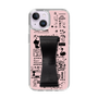 Slim Protection Case - STAND & RING RIBBON Black［ Rune Naito - RUNE Girl Retro & Modern - Pink ］