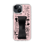 Slim Protection Case - STAND & RING RIBBON Black［ Rune Naito - RUNE Girl Retro & Modern - Pink ］