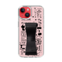 Slim Protection Case - STAND & RING RIBBON Black［ Rune Naito - RUNE Girl Retro & Modern - Pink ］