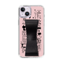 Slim Protection Case - STAND & RING RIBBON Black［ Rune Naito - RUNE Girl Retro & Modern - Pink ］