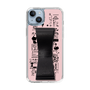 Slim Protection Case - STAND & RING RIBBON Black［ Rune Naito - RUNE Girl Retro & Modern - Pink ］
