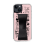 Slim Protection Case - STAND & RING RIBBON Black［ Rune Naito - RUNE Girl Retro & Modern - Pink ］
