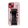 Slim Protection Case - STAND & RING RIBBON Black［ Rune Naito - RUNE Girl Retro & Modern - Pink ］