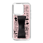Slim Protection Case - STAND & RING RIBBON Black［ Rune Naito - RUNE Girl Retro & Modern - Pink ］