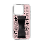 Slim Protection Case - STAND & RING RIBBON Black［ Rune Naito - RUNE Girl Retro & Modern - Pink ］