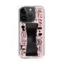 Slim Protection Case - STAND & RING RIBBON Black［ Rune Naito - RUNE Girl Retro & Modern - Pink ］