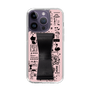 Slim Protection Case - STAND & RING RIBBON Black［ Rune Naito - RUNE Girl Retro & Modern - Pink ］