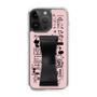Slim Protection Case - STAND & RING RIBBON Black［ Rune Naito - RUNE Girl Retro & Modern - Pink ］