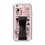 Slim Protection Case - STAND & RING RIBBON Black［ Rune Naito - RUNE Girl Retro & Modern - Pink ］
