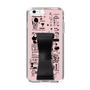 Slim Protection Case - STAND & RING RIBBON Black［ Rune Naito - RUNE Girl Retro & Modern - Pink ］