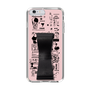 Slim Protection Case - STAND & RING RIBBON Black［ Rune Naito - RUNE Girl Retro & Modern - Pink ］