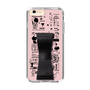Slim Protection Case - STAND & RING RIBBON Black［ Rune Naito - RUNE Girl Retro & Modern - Pink ］