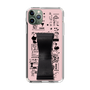 Slim Protection Case - STAND & RING RIBBON Black［ Rune Naito - RUNE Girl Retro & Modern - Pink ］