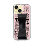 Slim Protection Case - STAND & RING RIBBON Black［ Rune Naito - RUNE Girl Retro & Modern - Pink ］