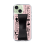 Slim Protection Case - STAND & RING RIBBON Black［ Rune Naito - RUNE Girl Retro & Modern - Pink ］