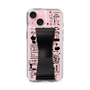 Slim Protection Case - STAND & RING RIBBON Black［ Rune Naito - RUNE Girl Retro & Modern - Pink ］