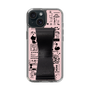 Slim Protection Case - STAND & RING RIBBON Black［ Rune Naito - RUNE Girl Retro & Modern - Pink ］